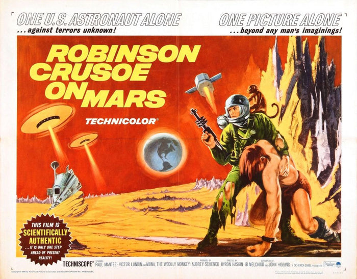 Robinson Crusoe on Mars Postcard preview