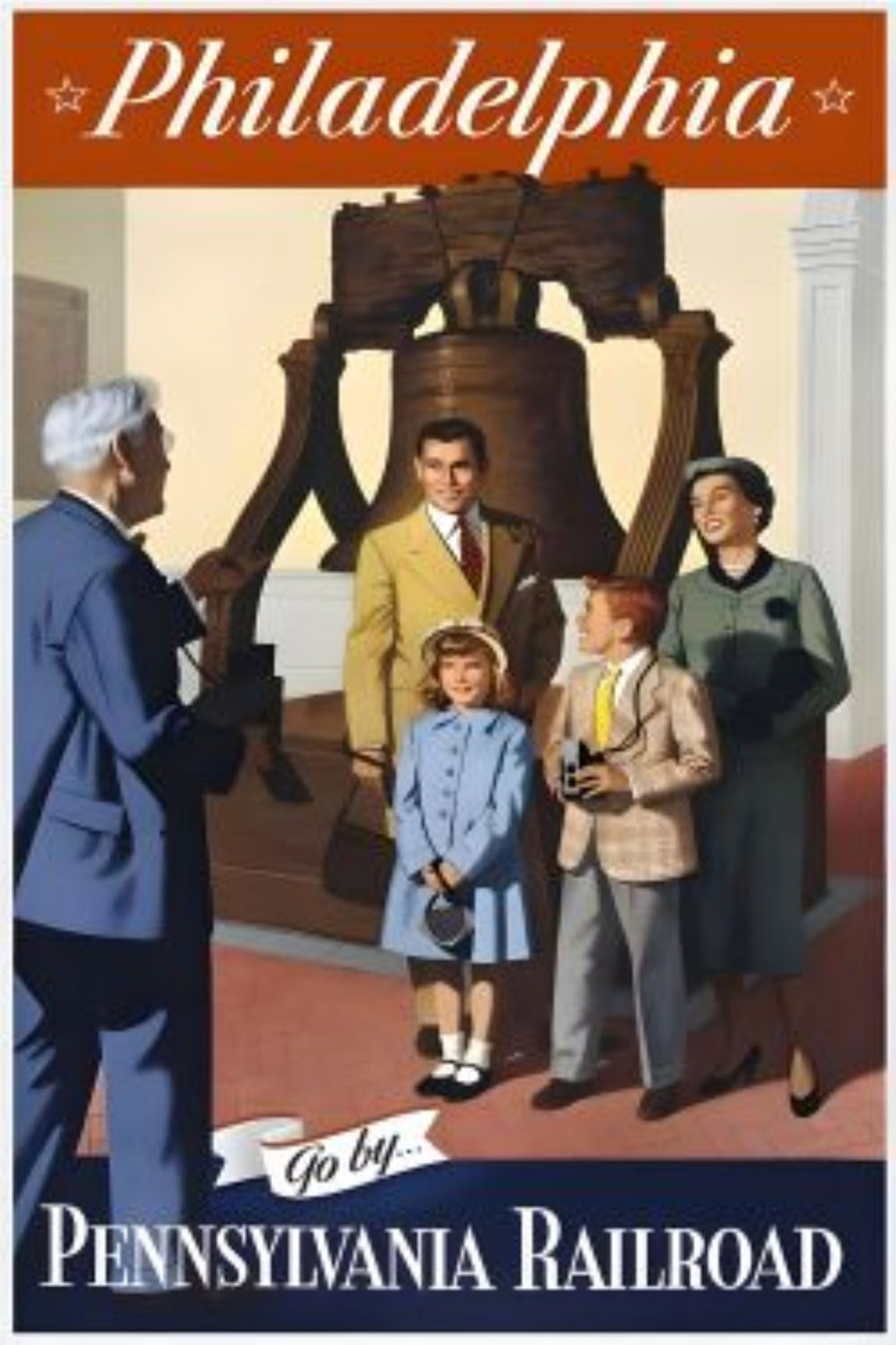 Go by Pennsylvania Railroad to Philadelphia artwork