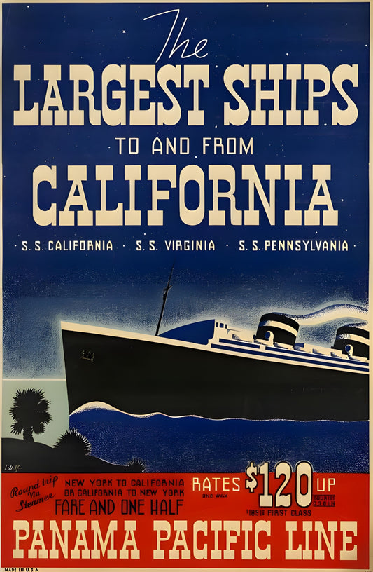 The Largest Ships to and from California